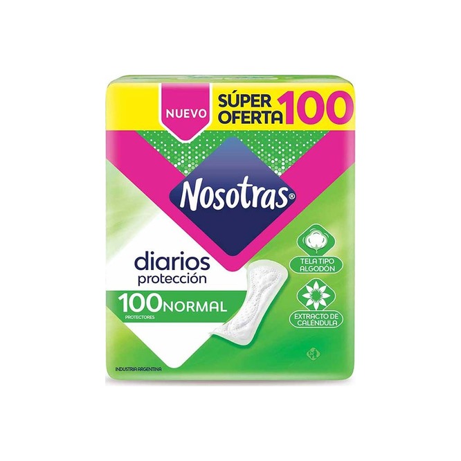 Protector diario normal Nosotras 100 unidades