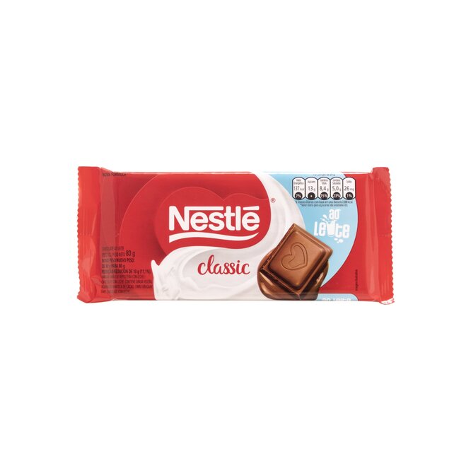 Chocolate con leche tableta Nestlé 80 gramos
