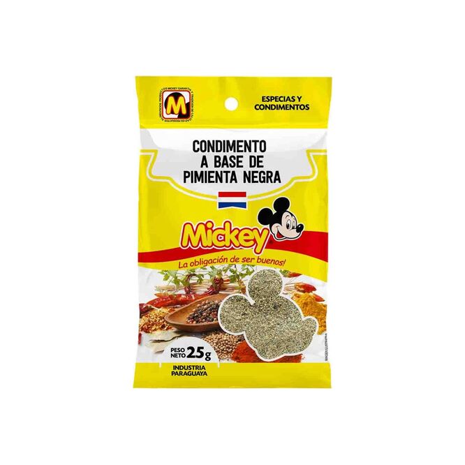 Pimienta negra molida Mickey 250 gramos