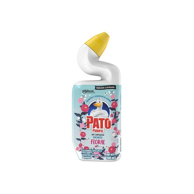 Limpiador purifgel floral en botella Pato 500 ml
