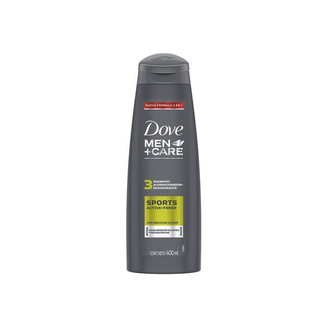 Shampoo Men Sport active fresh tres en uno Dove 400 ML