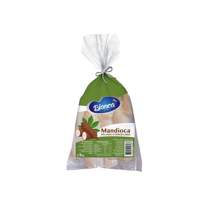 Mandioca Pelada Congelada Bianca 1 kilo