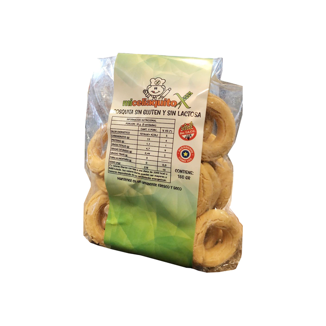 Rosquita sin gluten y sin lactosa Mi Celiaquito