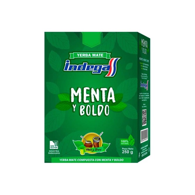 Yerba compuesta medic menta boldo caja Indega 250 gramos
