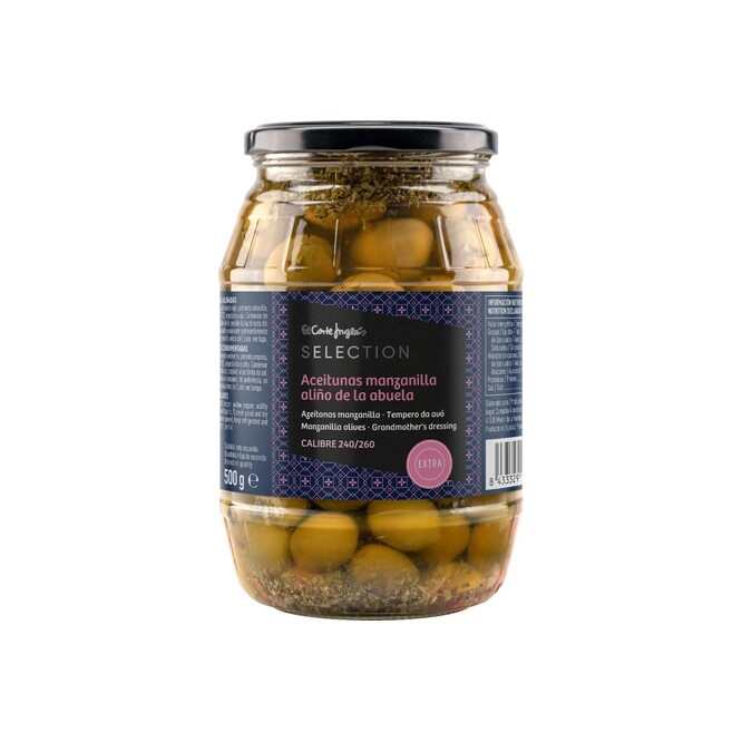 ACEITUNAS MANZANILLA ALIÑO FRAS 500G ECI