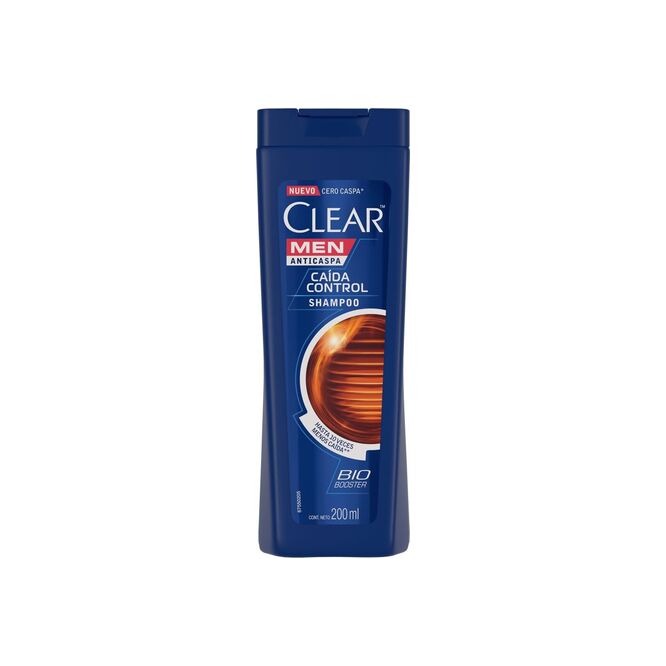 Shampoo anticaspa control caída Clear Men 200 ml