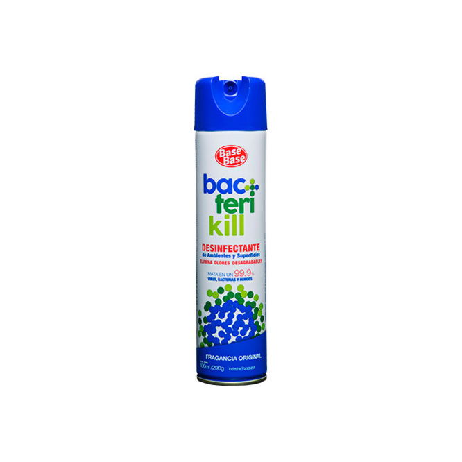 Desinfectante de ambiente aroma original Bacterikill aerosol Base Base 400 ml
