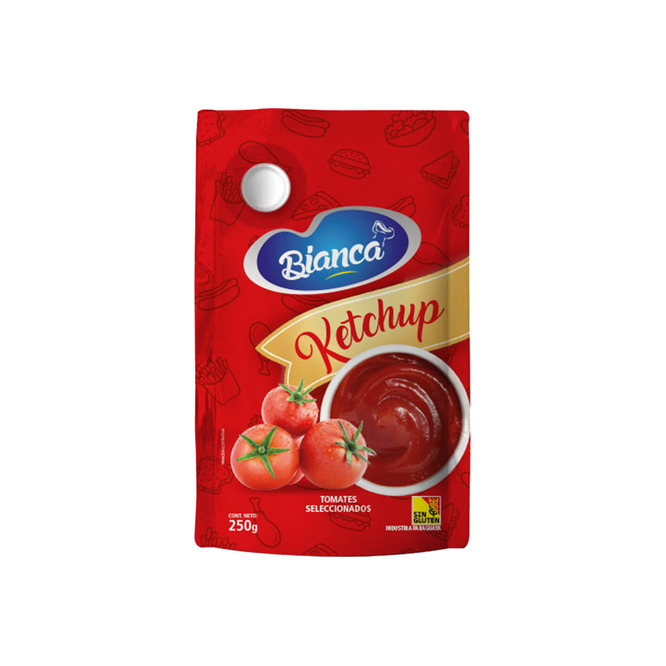 Kétchup doypack Bianca 250 gramos