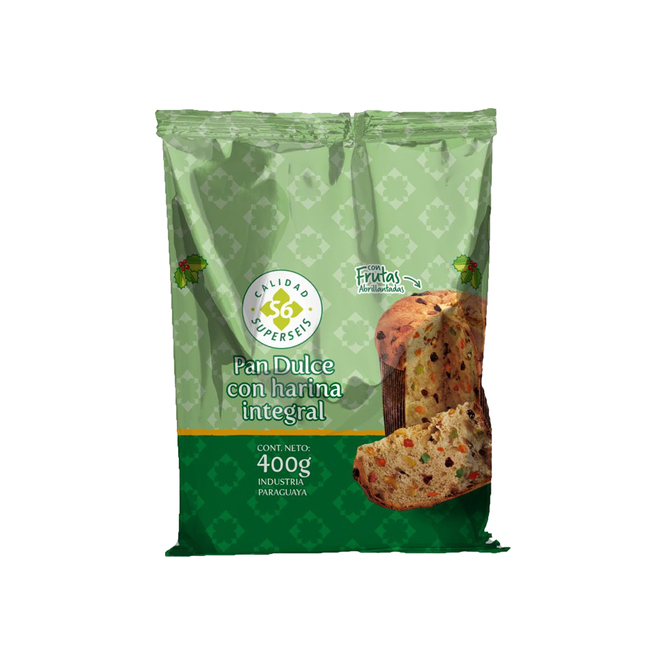 Pan dulce integral paquete Superseis 400 gramos