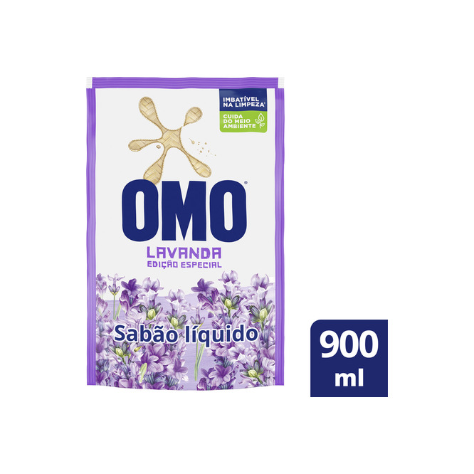 Jabón liquido para ropa lavanda Omo 900 ml