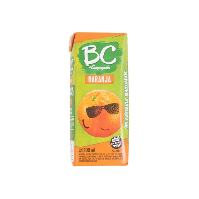 JUGO BC LA CAMPAGNOLA D/NARANJ 200ML