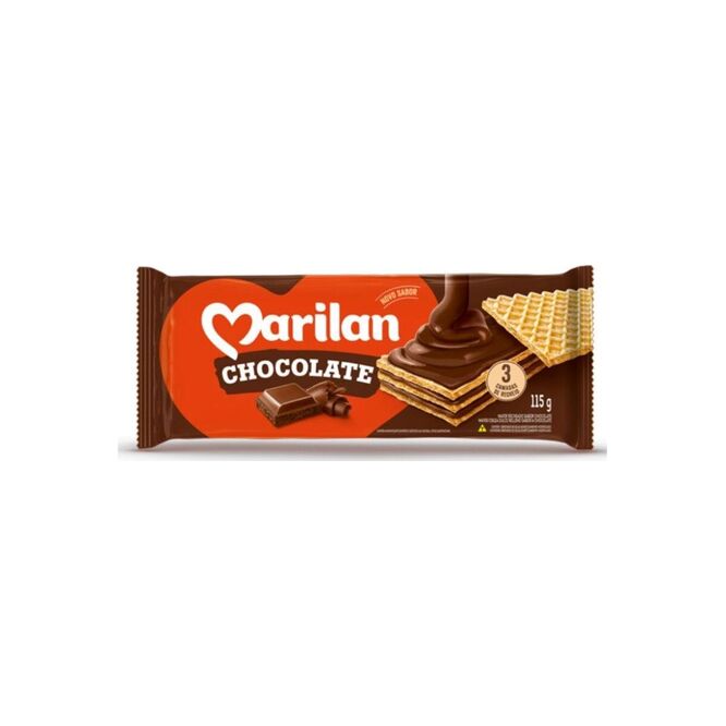 Galletitas wafer chocolate Marilan 115 gramos