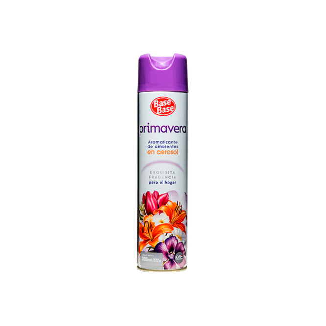 Desodorante de ambiente aroma primavera aerosol Base Base 300 ml