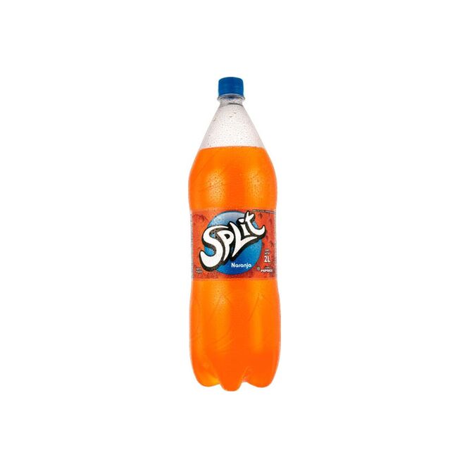 Gaseosa sabor naranja botella descartable descartable Split 2 litros