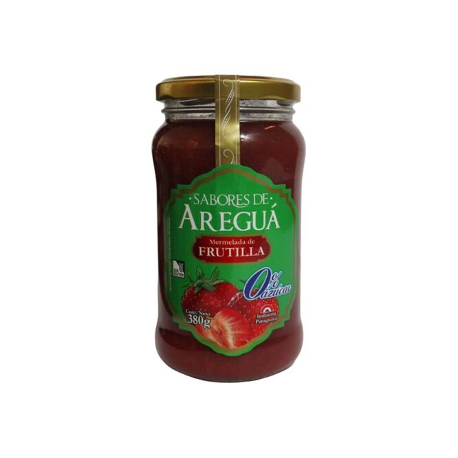 Mermelada de frutilla cero azúcar Areguá 400 gramos