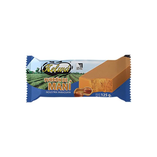 Turrón de maní barra Kelwa 125 gramos