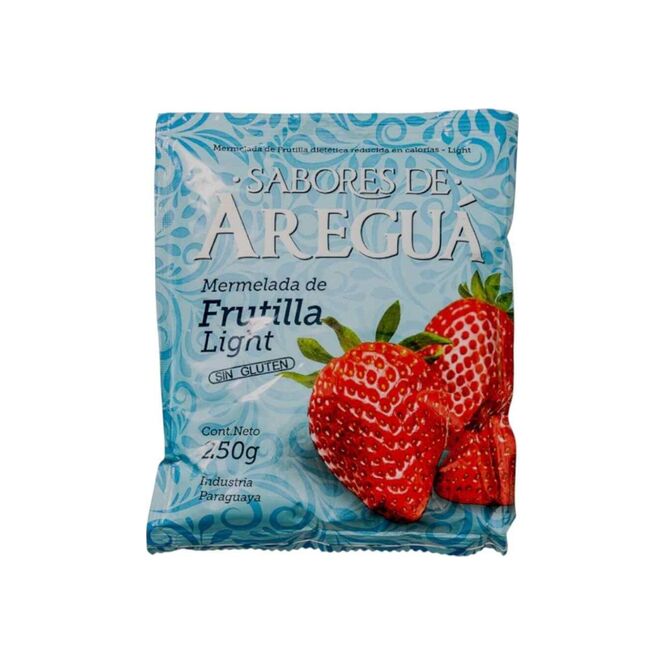 Mermelada de frutilla light en sachet Sabores de Areguá 250 gramos