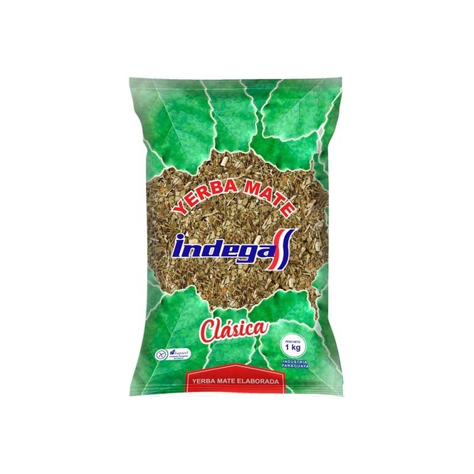 Yerba mate clásica paquete Indega 1 kilo
