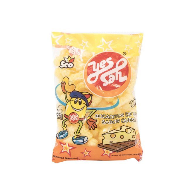 Bocadito de maíz con queso paquete Yes Yes 25 gramos