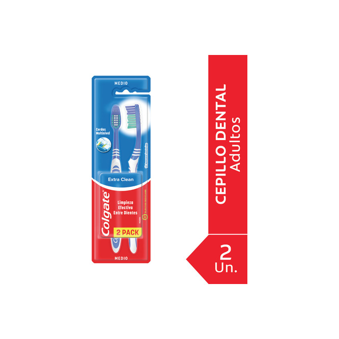 Cepillo dental adulto extra clean Colgate