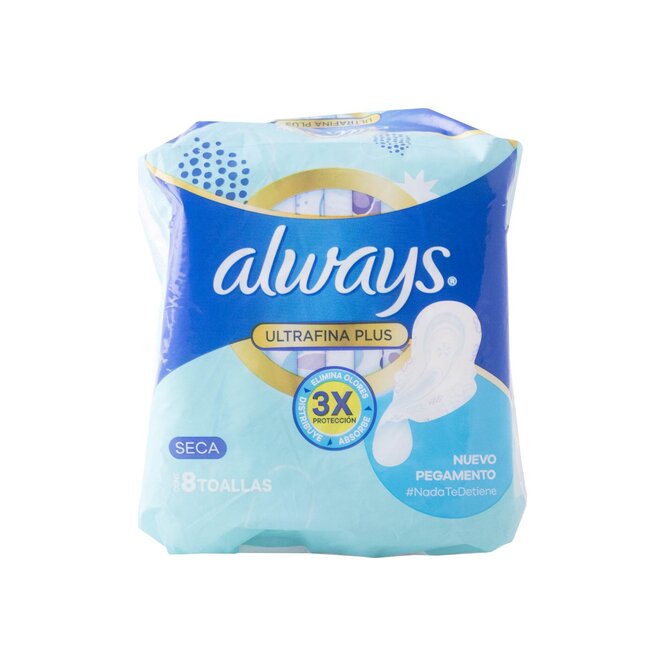 TOALLAS HIGIE ULTRAFINA PLUS  ALWAYS 8UN