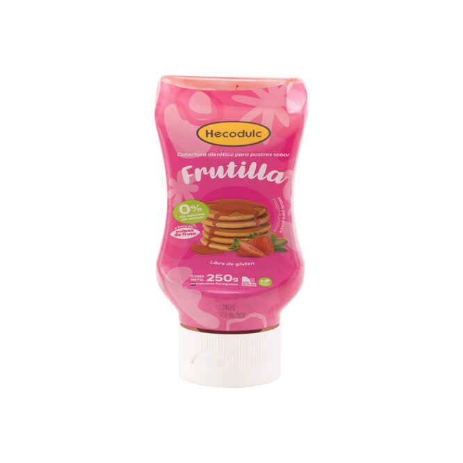Cobertura dietética de frutilla Hecodulc 250 gramos