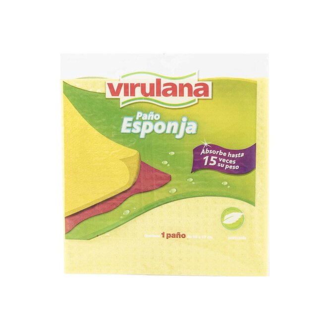 Paño Esponja Lisa Paquete Virulana 1 unidad