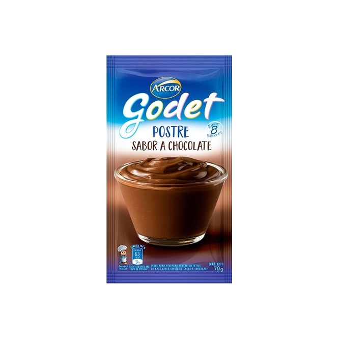 POSTRE SCHOCOL GODET 70GR SOB