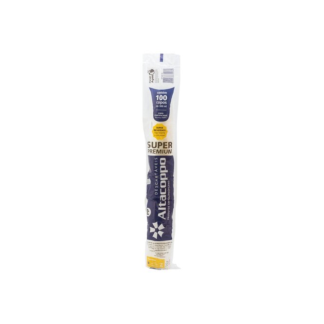 Vaso Descartable 300 ml Altacoppo 100 unidades