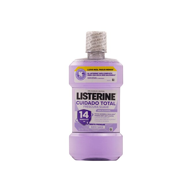 Enjuague bucal sin alcohol Listerine 500 ML