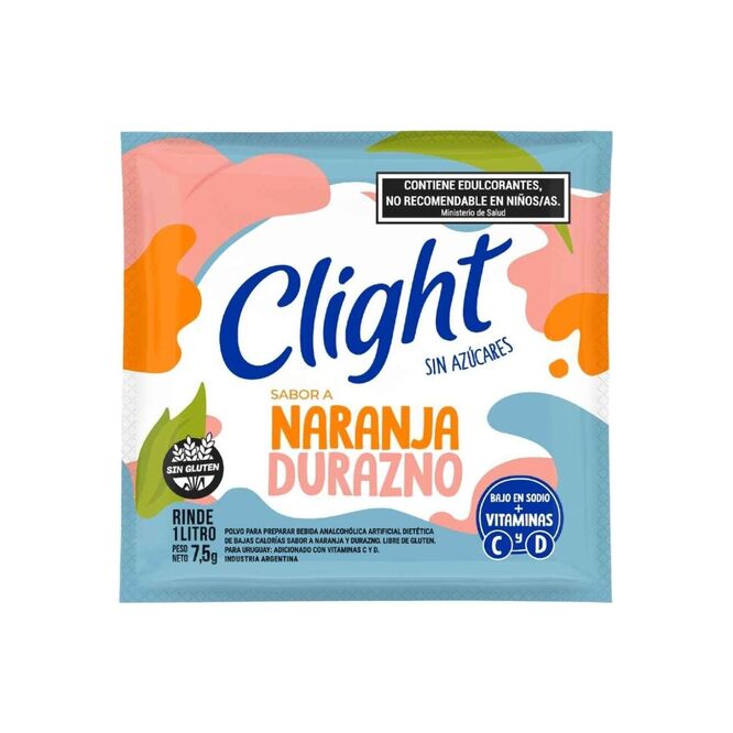 Jugo en polvo de naranja Clight 7,5 gramos
