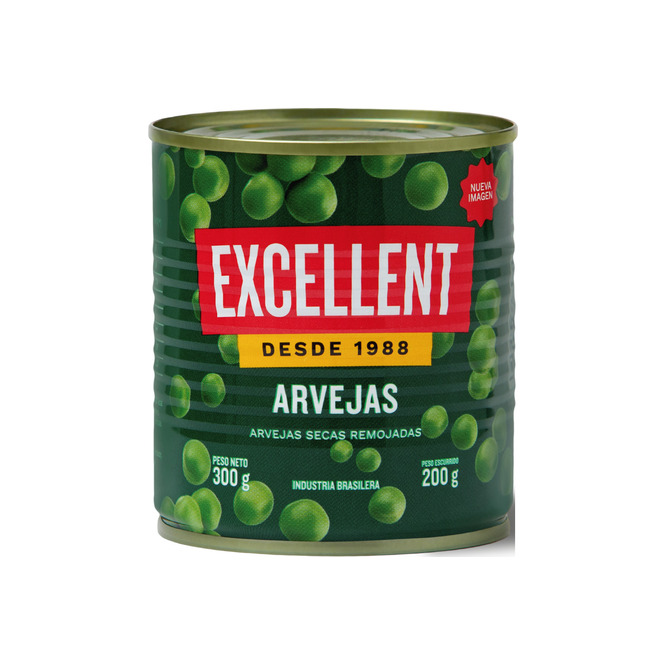 Arvejas secas en lata Excellent 200 gramos
