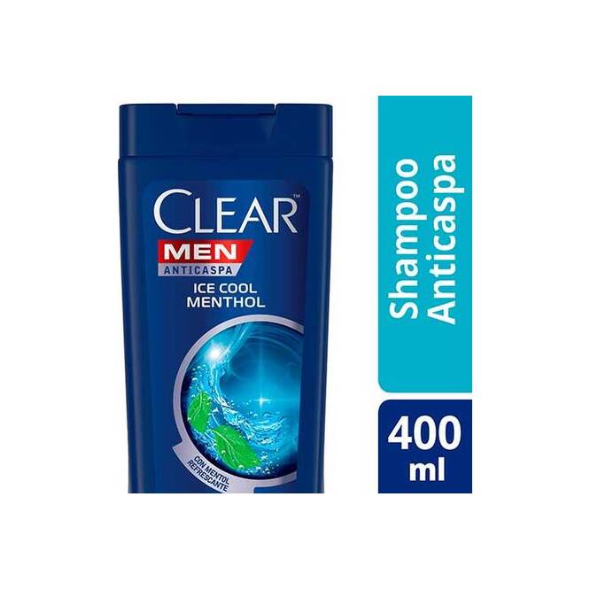 Shampoo anticaspa ice cool menthol Clear Men 400 ml