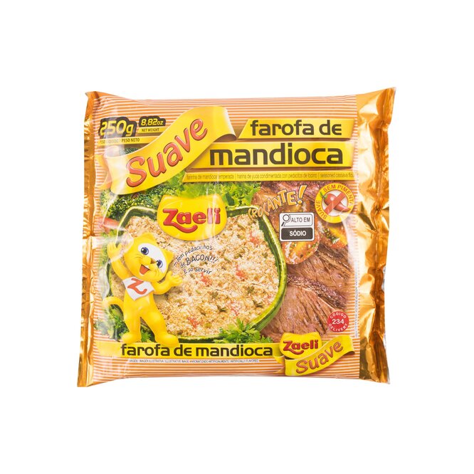 Farofa Suave de Mandioca Zaeli 250 gramos