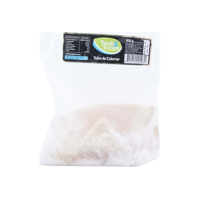 TUBO D/CALAMAR 500GR FRESH FROZEN BSA