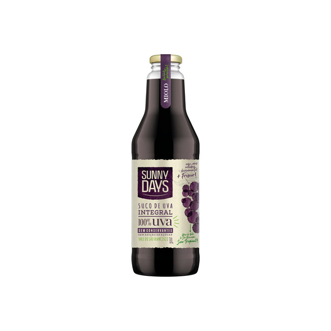 Jugo sabor uva integral en botella Sunny Days 1 litro