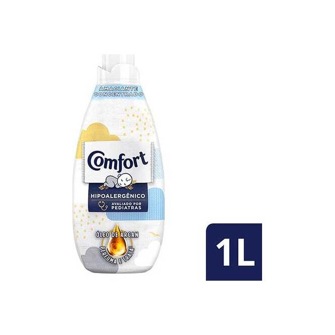 Suavizante para ropa hipoalergénico concentrado amaciante Comfort 1 litro