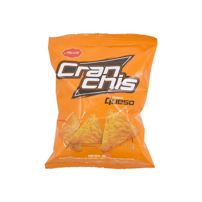 Snacks cranchis sabor queso paquete Mazzei 30 gramos