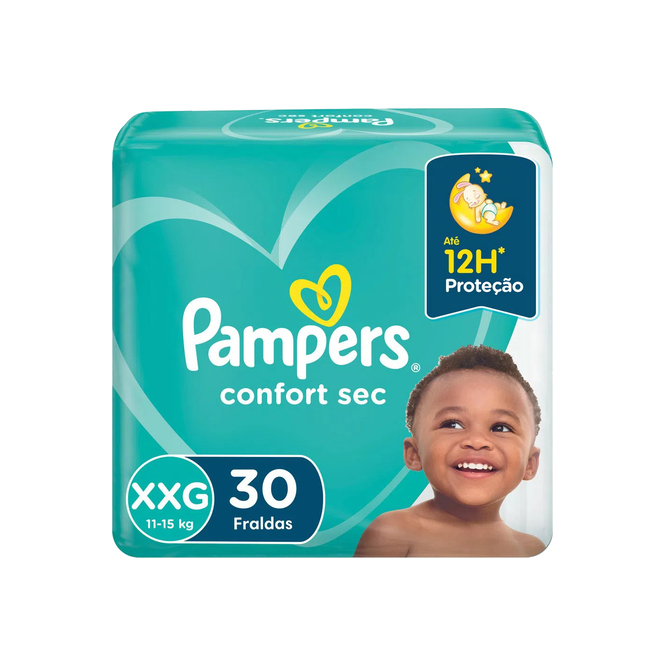 PAÑALES DESE PAMPERS CONF SEC TXXG 30UN