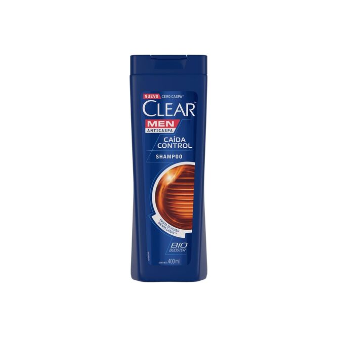 Shampoo anticaspa control caída Clear Men 400 ml