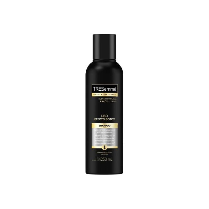 Shampoo liso efecto profesional en frasco Tresemmé 250 ML