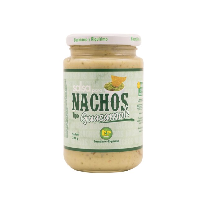 Salsa para nachos tipo guacamole B&R Foods 320 gramos