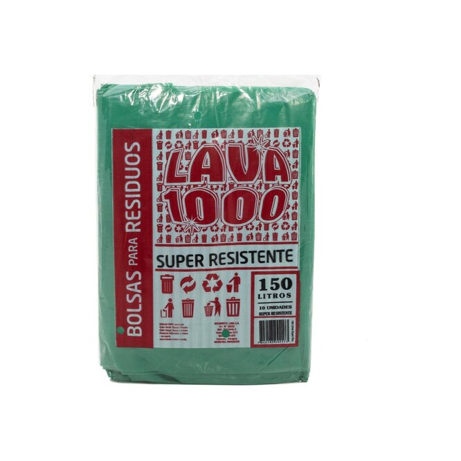 BOLSA PARA RESIDUOS RESISTENTE 150LT X 1