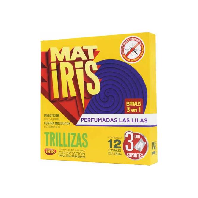 Espirales perfumadas las lilas 3 en 1 Matiris 12 unidades