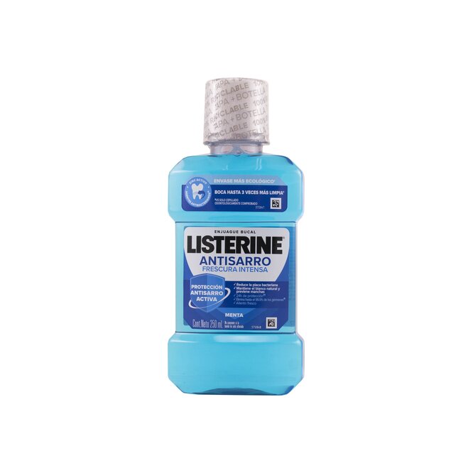Enjuague bucal anti sarro botella Listerine 250 ml