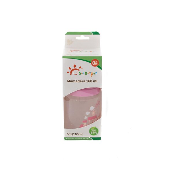 Biberón con tetina ancha Sundelight 160 ml