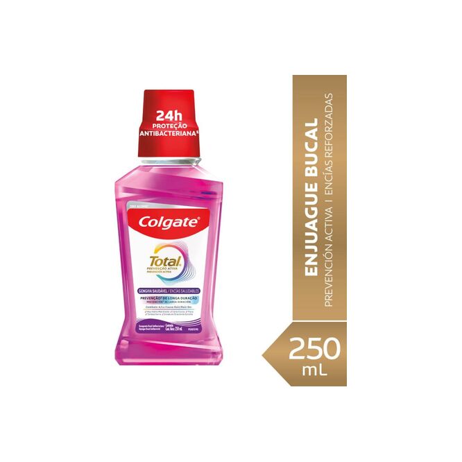 Enjuague bucal total 12 encías reforzadas Colgate 250 ml