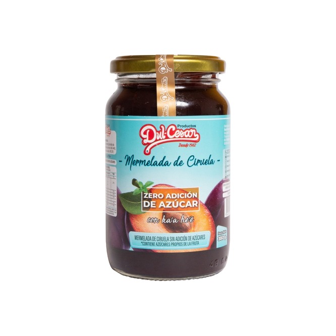 Mermelada sabor ciruela con kaa hee frasco Dulcesar 380 gramos