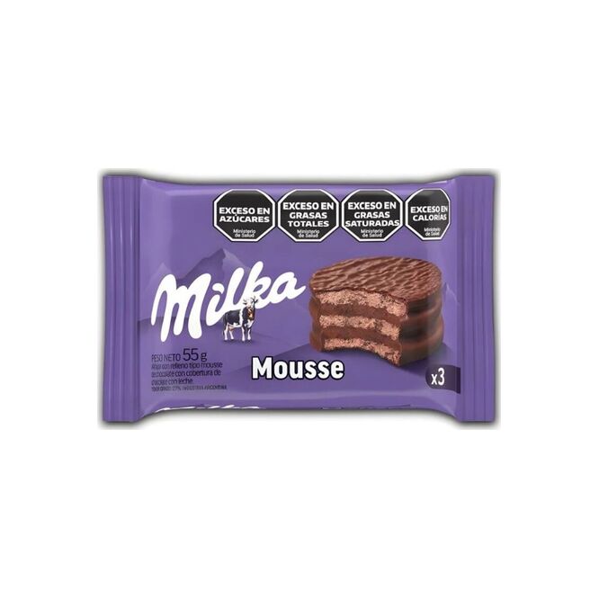 Alfajor Milka Mousse Milka 55 gramos