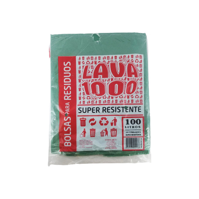 BOLSA PARA RESIDUOS RESISTENTE 100LT X 1